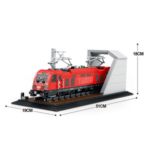 Reobrix 66020 Railway trains Electric Locomotive Model Rail Transit Series DIY Toys Building <b>Blocks</b> Gift For Boys 1939Pcs - Product Image 2