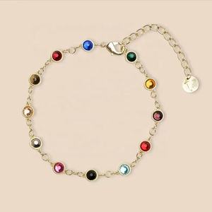 Moda Midnight Leave <span class=keywords><strong>Taylor</strong></span> Pulsera de cristal colorida Zircon Gem <span class=keywords><strong>Swift</strong></span> TS Colgante 12 Gem Pulsera - Product Image 6