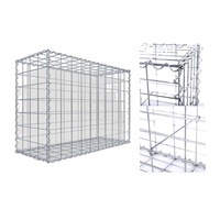 Galvanisierter Gabionpflanzer robuste wetterbeständige Struktur für Garten oder Terrasse punktschweißtes Netz mit hoher Ladekapazität