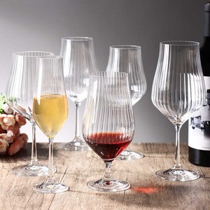 Verres <span class=keywords><strong>à</strong></span> vin en verre transparent créatifs TULIPA OPTIC en gros, 550 ml, légers, pour mariage, fête, anniversaire, événements - Product Image 6