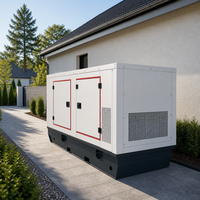 Groupe électrogène diesel silencieux de type canopy 10 kVA pour alimentation de secours résidentielle LINGGE 3 phases 400 V 50 Hz