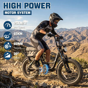 Ventes d'Usine UE Vélo Électrique V8 Ebike Freins Hydrauliques Vélo Électrique 250W 15Ah Longue Autonomie Vélo Électrique Fat Tire - Product Image 2