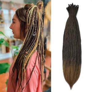 Dreadlocks ondulés Extensions de dreadlock synthétiques à double extrémité avec extrémités bouclées Thin Curly DE Dread Handmade <span class=keywords><strong>Reggae</strong></span> Hair Hip-Hop - Product Image 4
