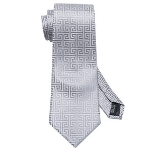 Di lusso di Business Personalizzata Grigio <span class=keywords><strong>Gemelli</strong></span> Hanky Cravatte Da <span class=keywords><strong>Uomo</strong></span> Commercio All'ingrosso Plaid di Seta Mens Cravatta Set - Product Image 5