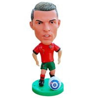 Meistverkaufte Großhandels-PVC-Harz Spielzeug-Fußballspieler-Figuren, Kundenspezifische 3D-Fußballspieler-Actionfiguren