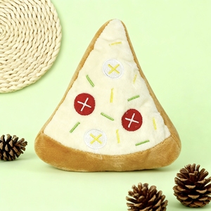 Nuevo juguete ecológico de algodón chirriante <span class=keywords><strong>para</strong></span> mascotas, <span class=keywords><strong>Hamburguesa</strong></span> de felpa duradera, patatas fritas, Pizza en bolsa, estilo empaquetado <span class=keywords><strong>para</strong></span> perros y gatos - Product Image 4