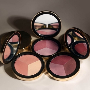 อายแชโดว์เนื้อด้านแบบสามโทนสีสำหรับวีแกนบลัชออยสีสันสดใสสีชมพู - Product Image 5