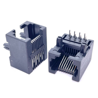Soulin Promotion Connecteur Jack Module RJ45 Type DIP RJ-253025HL 8P8C Femelle Contact Laiton pour PCB d'Ordinateur
