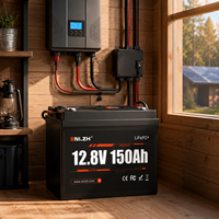 Batterie semi-solide LiFePO4 Enlzh 12,8 V 150 Ah 1920 Wh 4000 cycles (-4 à 131) pour utilisation en VR/moteur de pêche à la traîne