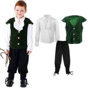 बच्चों के दिन सूट लड़कों मध्ययुगीन पुनर्जागरण विटोरियन पिशाच कॉस्प्ले पोशाक RKHC-008 - Product Image 4