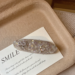 مشبك شعر فاخر مرصع بالأحجار الكريمة للزفاف، مشابك كورية، مشبك شعر كريستالي للجوانب، إكسسوارات شعر رائجة - Product Image 5