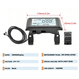 <span class=keywords><strong>Kit</strong></span> de Conversión Eléctrico para <span class=keywords><strong>Bicicleta</strong></span> de Montaña con Pantalla LCD AFTFA SW900 de 72V 3000W y Tracción Trasera - Product Image 2