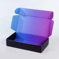 Boîte d'emballage personnalisée pour faux cils et ongles à presser avec logo, finition mate et gaufrage, pour poudre libre, crème visage, éponge et liner
