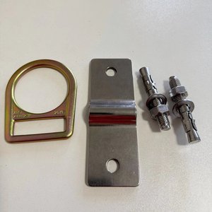 Plaque d'ancrage murale robuste à boulons avec anneau en D, découpée au laser, anneau mécanique durable pour <span class=keywords><strong>toiture</strong></span> avec anneau en D - Product Image 5