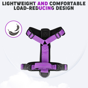 Nouveau <span class=keywords><strong>Harnais</strong></span> pour <span class=keywords><strong>Chien</strong></span> Réfléchissant en Forme de H Personnalisé avec Poignée Rembourrée et Anneau de Protection Anti-Frottement - Product Image 4
