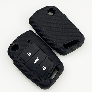 Vente en gros bas <span class=keywords><strong>prix</strong></span> Nouveau design de housse de <span class=keywords><strong>clé</strong></span> de voiture en silicone carbone pour <span class=keywords><strong>Volkswagen</strong></span> Passat Golf Accessoires de protection de <span class=keywords><strong>clé</strong></span> de voiture - Product Image 2