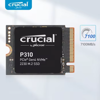 Crucial P310 1 To 2 To M.2 2230 NVMe PCIe Gen4 SSD interne compatible avec SteamDeck ROG Ally MSI Claw et Microsoft Surface