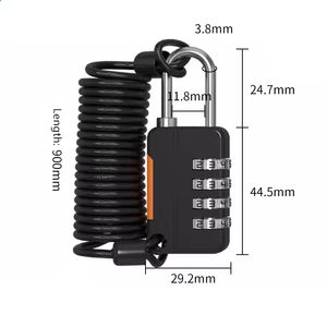 Candado de Combinación de 4 Dígitos para Equipaje de Viaje, Maleta, Motocicleta, Bicicleta, Casco, Candado de Seguridad para Bicicleta, Novedad <span class=keywords><strong>2026</strong></span> - Product Image 1
