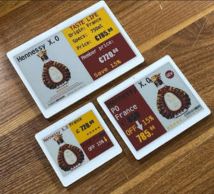 Nouvel arrivage : Étiquettes électroniques de rayon 5,8 pouces 2,4 GHz Bluetooth 4 couleurs, affichage numérique des prix, signalisation EAS pour supermarché ESL - Product Image 3