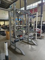 Rack à Squat Commercial pour Salle de Sport, Équipement de Fitness Multifonctionnel, Power Cage, Smith Machine