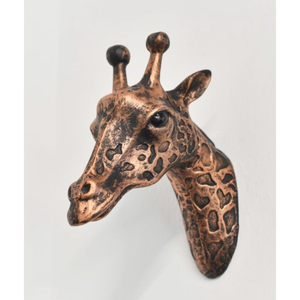 Sculptures à bas prix avec tête de girafe Sculptures artisanales en métal de conception réaliste pour les utilisations de décoration - Product Image 1