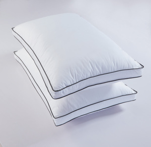 Almohadas de Hotel de Microfibra de <span class=keywords><strong>Alta</strong></span> Calidad al por Mayor, Rellenas de Microfibra Siliconada de Algodón Blanco 0.98D, <span class=keywords><strong>con</strong></span> Refuerzo de 5 cm - Product Image 6