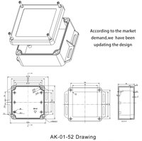 Caja de Conexiones Eléctrica Impermeable IP66 de Plástico ABS para Montaje en Pared, Personalizada OEM ODM SZOMK, con Resistencia a los Rayos UV para Sensor IoT en Exteriores
