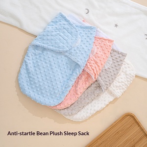 Vendita Diretta dalla Fabbrica, Fascia Avvolgente per Neonati con Logo Personalizzato, Motivo a Pois, Sacco Nanna in Pile per Neonati, Ordine all'Ingrosso, Spedizione Rapida - Product Image 3