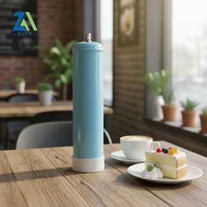 أداة تزيين الحلويات المخصصة من المورد: أسطوانة غاز معدنية ذكية للكريمة المخفوقة سعة 1/0.95 لتر مع توصيل سريع وموزع كريمة - Product Image 1