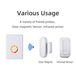 Dài phạm vi 400m không dây chuông cửa IP66 ngoài trời không thấm nước 48 Chuông vòng LED ánh sáng ban đêm chức năng cho căn hộ - Product Image 6