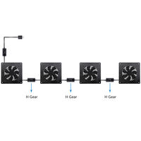 CPA801-80mm USB kipas aliran aksial dengan 5V DC kontrol kecepatan Server pendingin rumah kipas adaptor untuk game buah AV rak sekrup pemasangan
