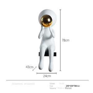 Figurine de personnage de dessin animé, modèle de sculpture de <span class=keywords><strong>film</strong></span> TV, ornements de Noël, fille soufflant <span class=keywords><strong>des</strong></span> bulles, ballon en résine - Product Image 5