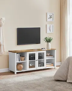 VASAGLE电视柜现代豪华客厅家具媒体控制台电视桌木质电视架