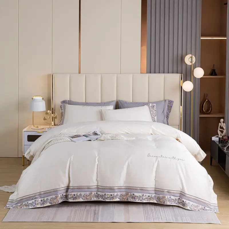 Tùy chỉnh màu sắc thiết kế 1000 Chủ Đề đếm như ai cập cotton100 % Cotton Sheets bán buôn bộ đồ giường Set và bedsheet Comforter Set