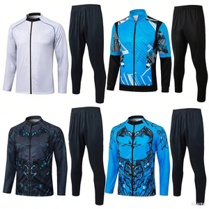 Спортивный костюм 2526 Испания, новый дизайн, оптовая продажа, спортивный костюм с длинным рукавом, футбольная куртка, футбольная тренировочная куртка - Product Image 1