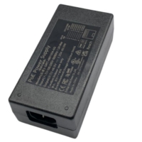 Injecteur PoE passif 100-240Vac vers 48VDC 24W 30W 48W 60W 1G 2.5G 5G 10G, alimentation PoE, adaptateur RJ45 pour AP CPE Switch Ethernet