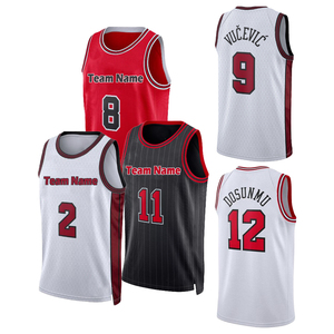 Camisetas de Baloncesto Cosidas o Termoselladas de Chicago 8 Zach Lavine 2 Lonzo Ball 9 Vucevic 11 DeMar DeRozan 12 Dosunmu 6 <span class=keywords><strong>Caruso</strong></span> - Product Image 1
