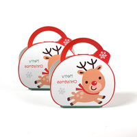 Offre Spéciale Cerf Et bonhomme de neige Joyeux Noël Boîte D'emballage Pliant Boîte Cadeau Boîte D'emballage