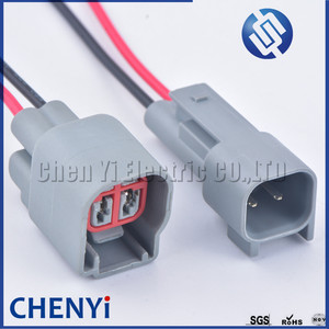 <span class=keywords><strong>2</strong></span> Pin otomatik su geçirmez konnektör kablolama gündüz çalışan lamba tak EV6 E-4014B Solenoid soket kablo demeti pigtail Mustang için - Product Image 3