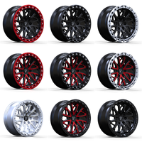 Rines de 5 y 6 Birlos de 17 y 18 Pulgadas, 6x139.7, 5x127, 4x4, Estilo Beadlock para Ford F-150, Toyota Land Cruiser LC200/LC300, Hilux, Nissan Tacoma
