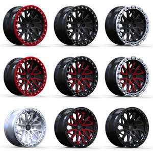 Rines de 5 y 6 Birlos de 17 y 18 Pulgadas, 6x139.7, 5x127, 4x4, Estilo Beadlock para Ford F-150, Toyota Land Cruiser LC200/LC300, Hilux, <span class=keywords><strong>Nissan</strong></span> Tacoma - Product Image 6