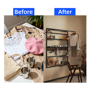 Sang Trọng Thiết Kế Hiện Đại Nhà Máy Giá Áo Móc Treo Tường Kệ Đơn Giản Kệ Tường Kệ Khung - Product Image 4