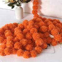 Marigold Fleurs Artificielles En Gros Diwali Guirlande De Longs Brins Artificielle Marigold Fleurs pour Indien Pooja Mariage De Noël