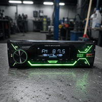 Lecteur multimédia de voiture BT FM USB avec écran LCD, radio stéréo, amplificateur MP3, prise en charge du format audio WAV pour tableau de bord de véhicule