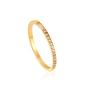 Anillo Personalizado de Circonita Cúbica Chapado en Oro con Diseño Nuevo de 2021 para Mujer, Anillos de Pareja Recién Llegados en 2021 - Product Image 1