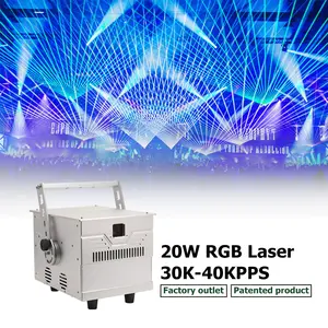 Lazer लेजर शो नवीनतम 3D Lazer प्रोजेक्टर 20W 30w किसी भी कार्यक्रम मंच प्रकाश रोशनी बीम