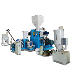 Ligne de production automatique d'aliments pour poissons de qualité supérieure 40-300 kg/h, ligne de fabrication d'aliments pour crevettes avec broyeur, mélangeur, extrudeuse et sécheuse - Product Image 1