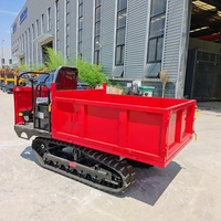Dumper à chenilles en caoutchouc auto-chargeur de 1500 kg |   Porte-chargeur sur chenilles de type siège CE/EPA en option pour les petites engins de génie civil et l'agriculture