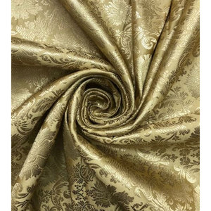 Rollo de Tela Jacquard Brocada Dorada Metálica Premium al por Mayor para Vestidos de Lujo y Trajes de Boda, Uso Decorativo - Product Image 4