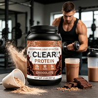 Poudre de protéines claire, mélange de boisson protéinée au whey clair, faible en sucre, riche en protéines, boisson pour la remise en forme, l'hydratation, la nutrition sportive
